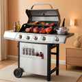 Propane Gas Grill With Side Burner Outdoor Cooking System