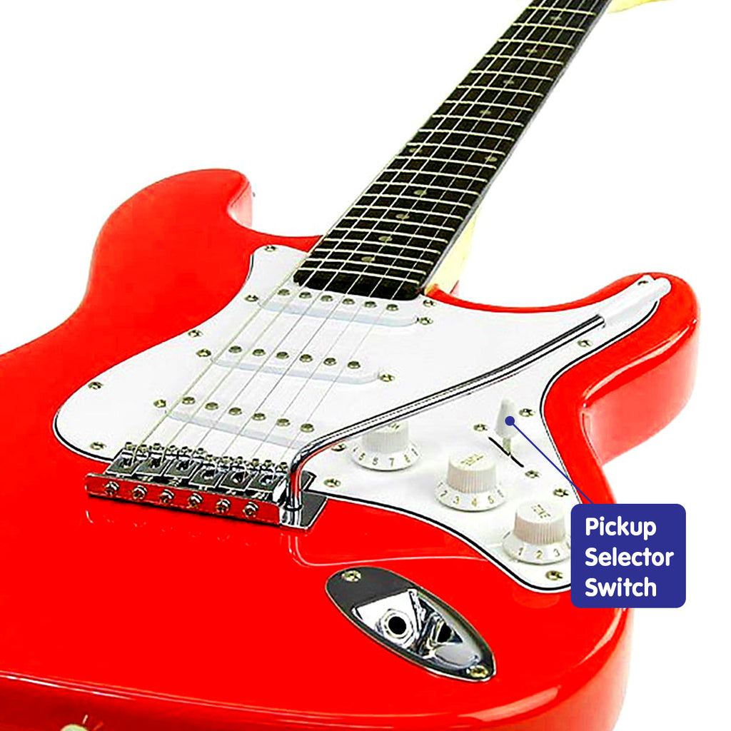 NNEDPE Karrera 39in Electric Guitar - Red