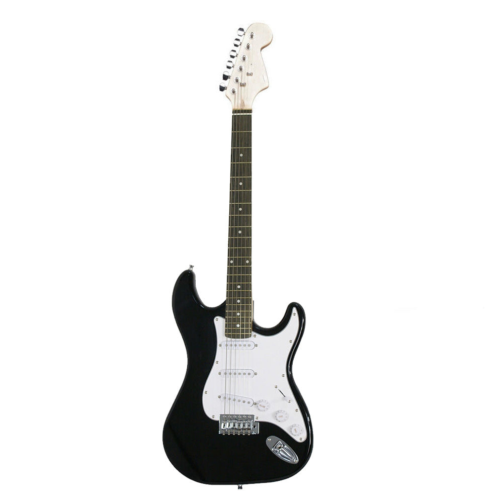 Electric guitar set for beginners, gift with amplifier - black