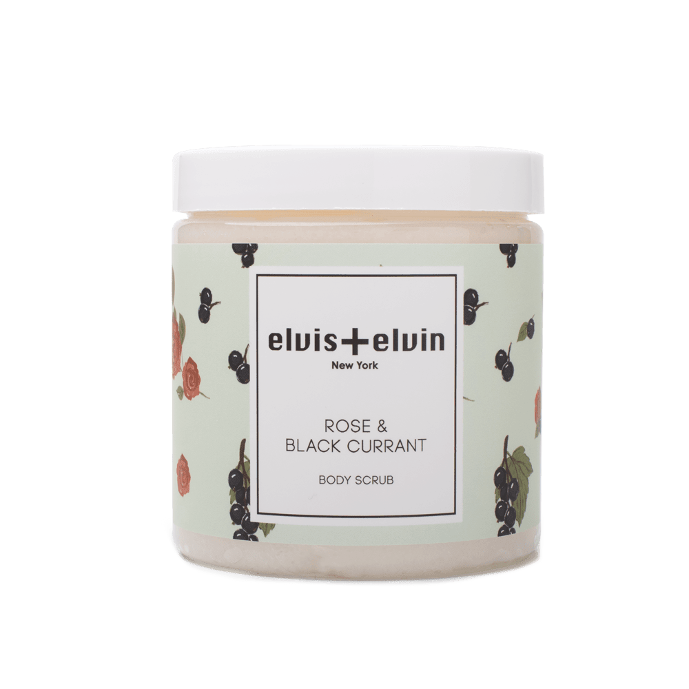 elvis+elvin Rose & Black Currant Body Scrub with Dead Sea Salt 300ml