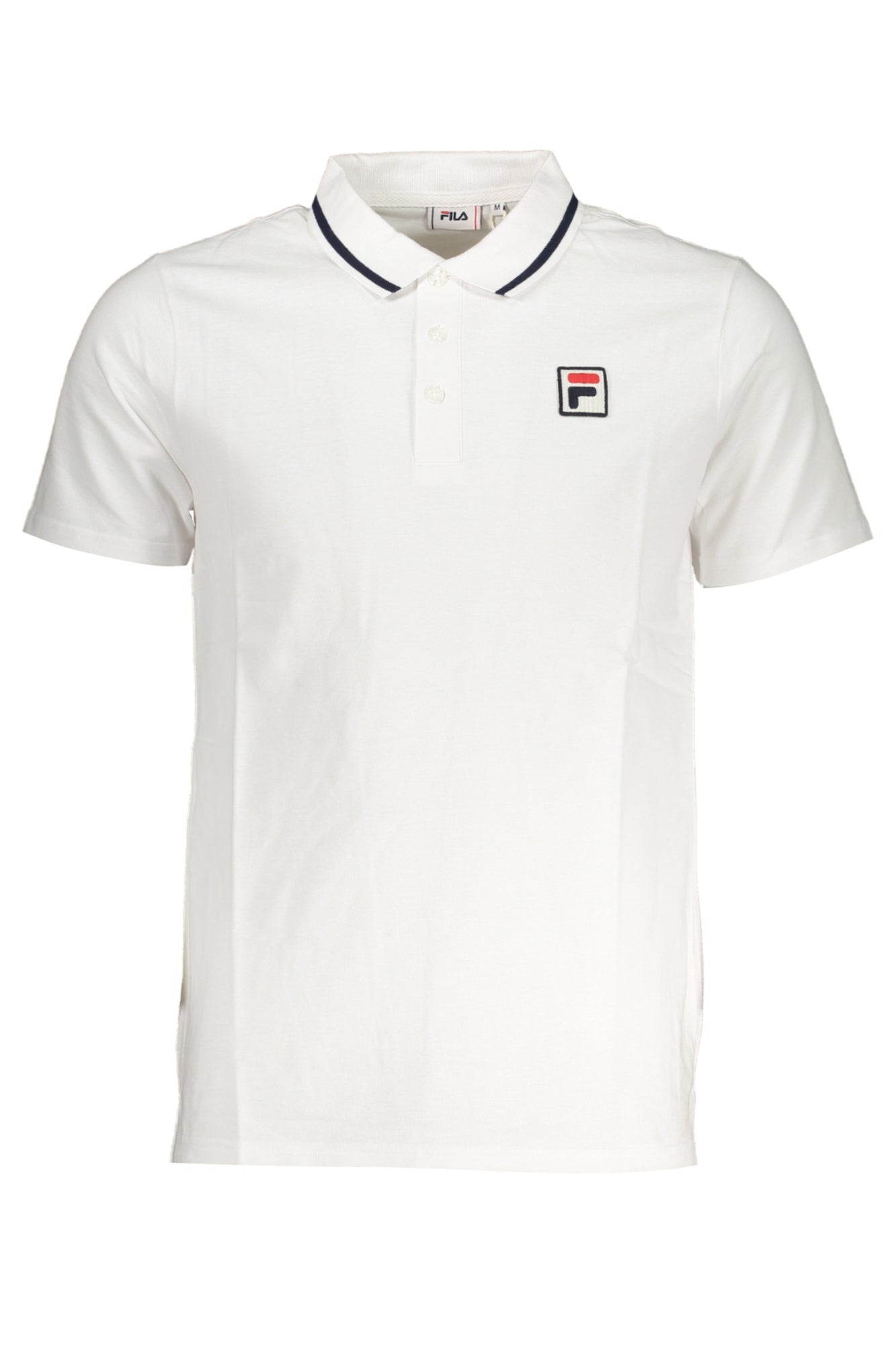 FILA MEN'S WHITE SHORT SLEEVED POLO SHIRT