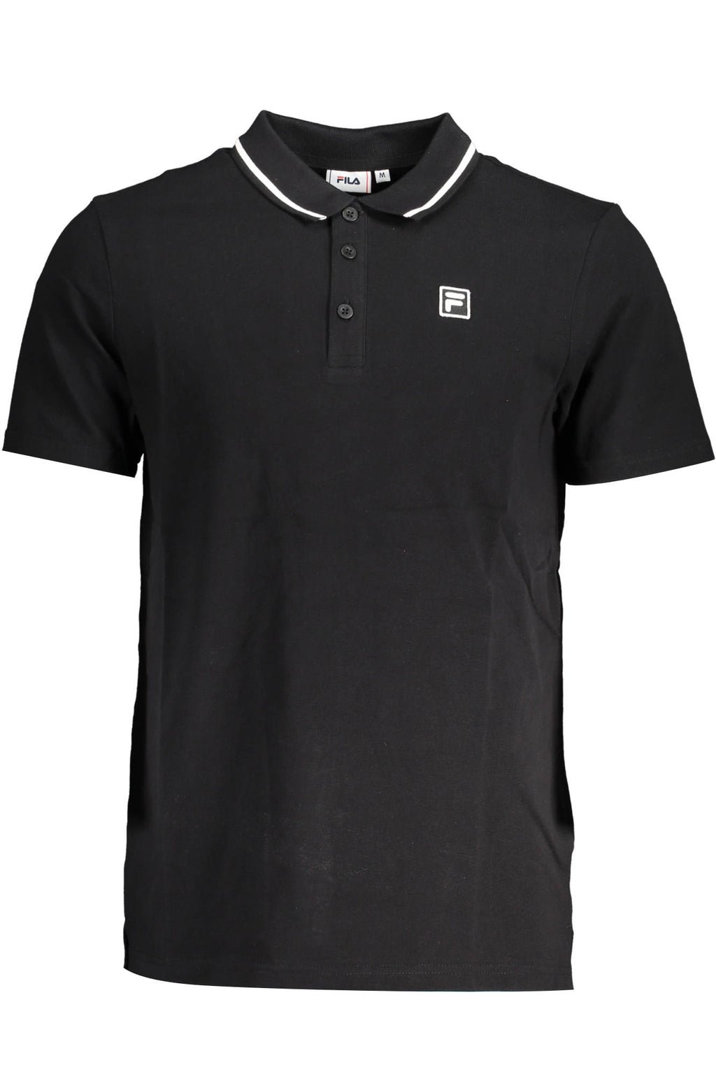 FILA MEN'S BLACK SHORT SLEEVED POLO SHIRT