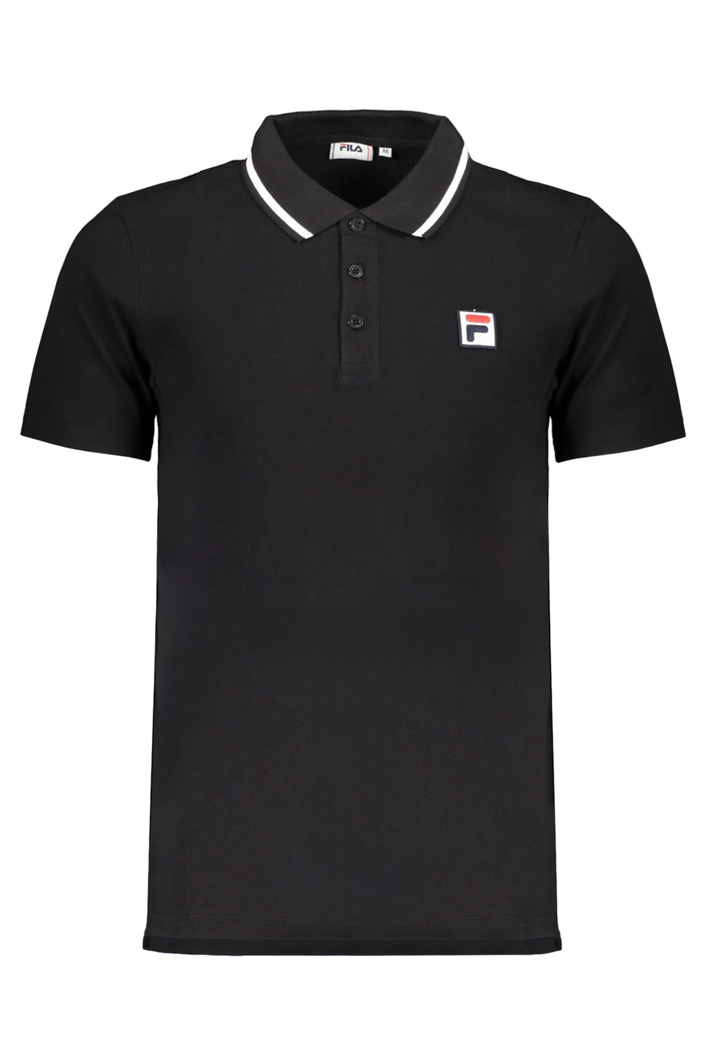 FILA MEN'S BLACK SHORT SLEEVED POLO SHIRT