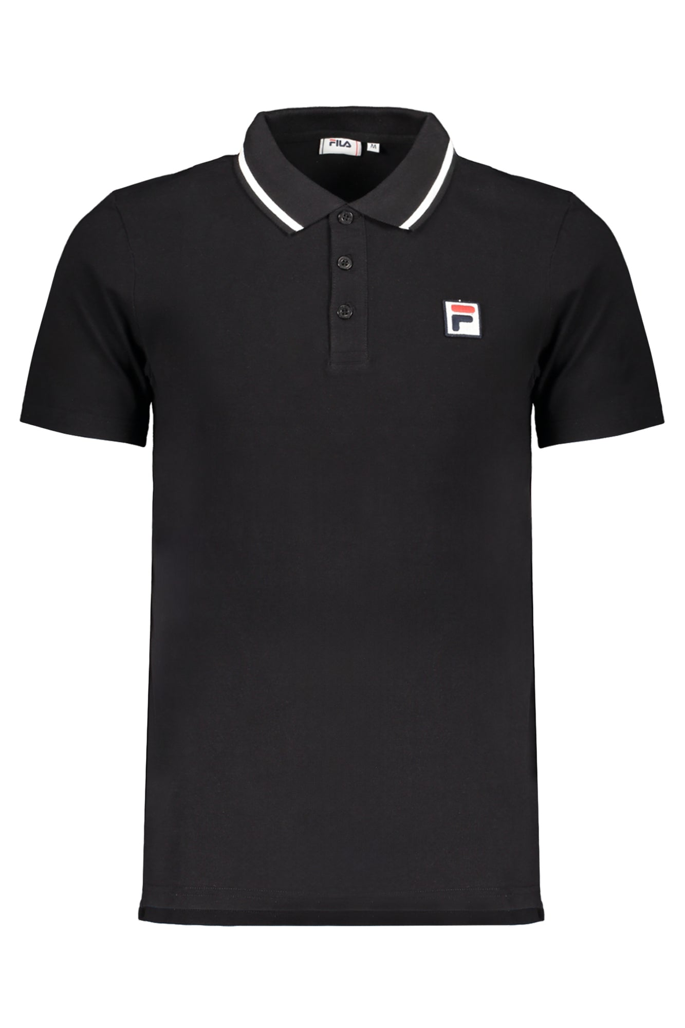 FILA MEN'S BLACK SHORT SLEEVED POLO SHIRT