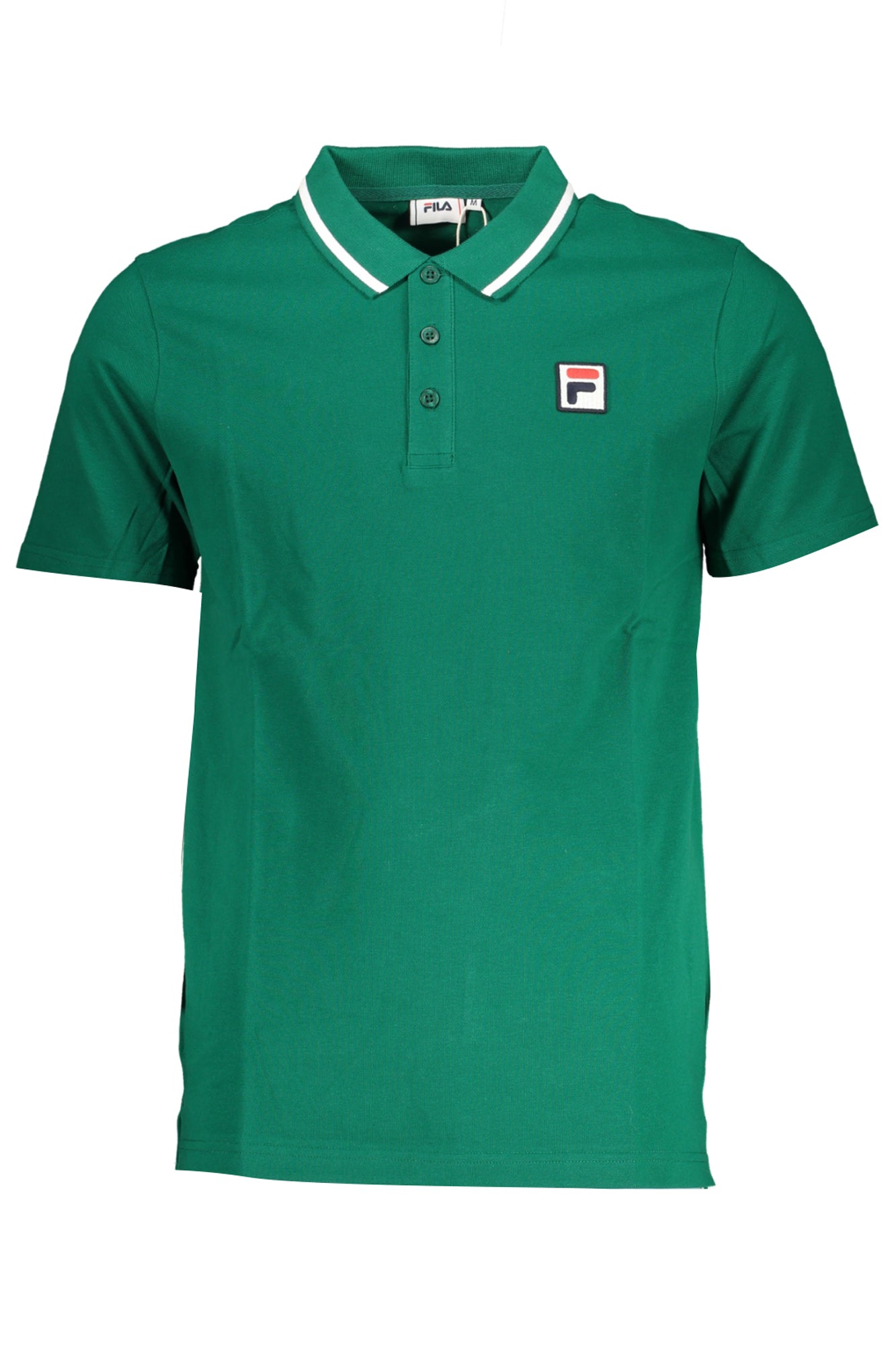 FILA MEN'S GREEN SHORT SLEEVED POLO SHIRT