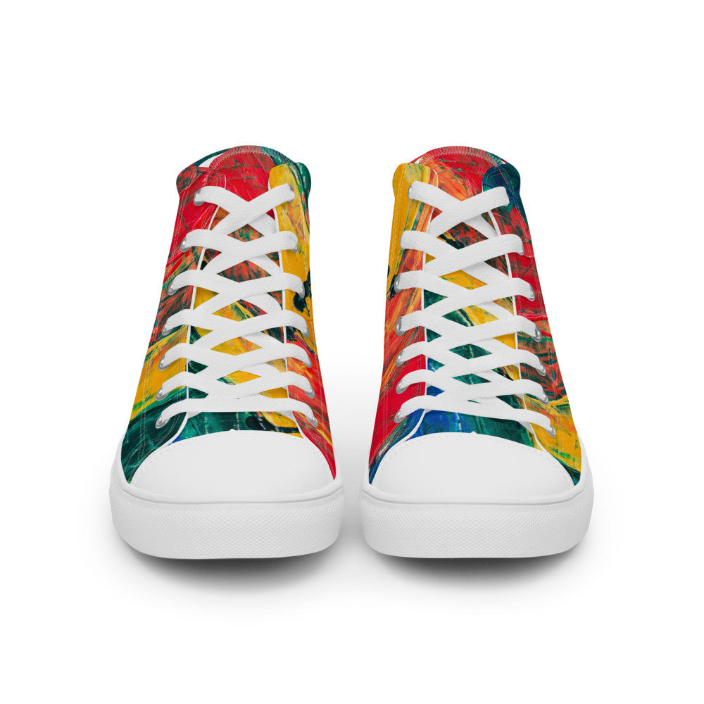 Gianneli Colours Handmade Men’s High Top Canvas Shoes