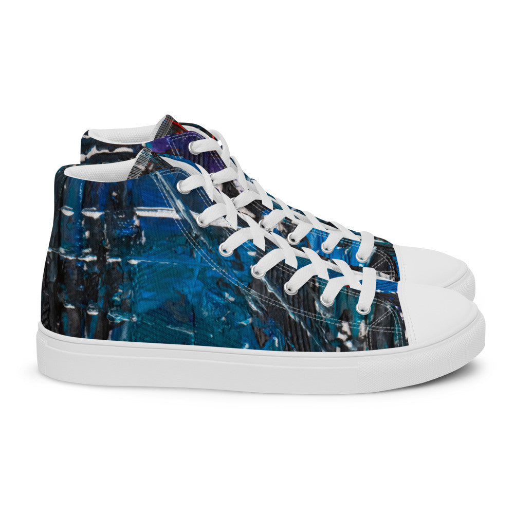 Gianneli Colours Handmade Men’s High Top Canvas Shoes
