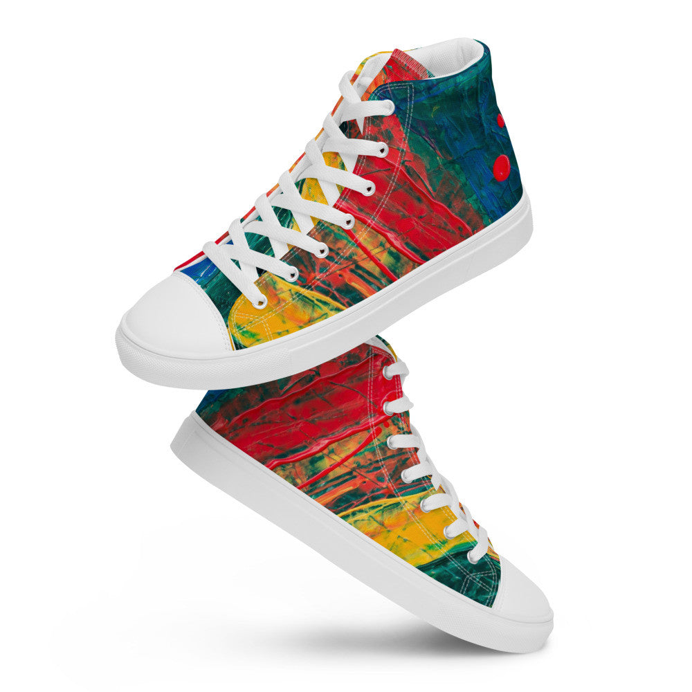 Gianneli Colours Handmade Men’s High Top Canvas Shoes