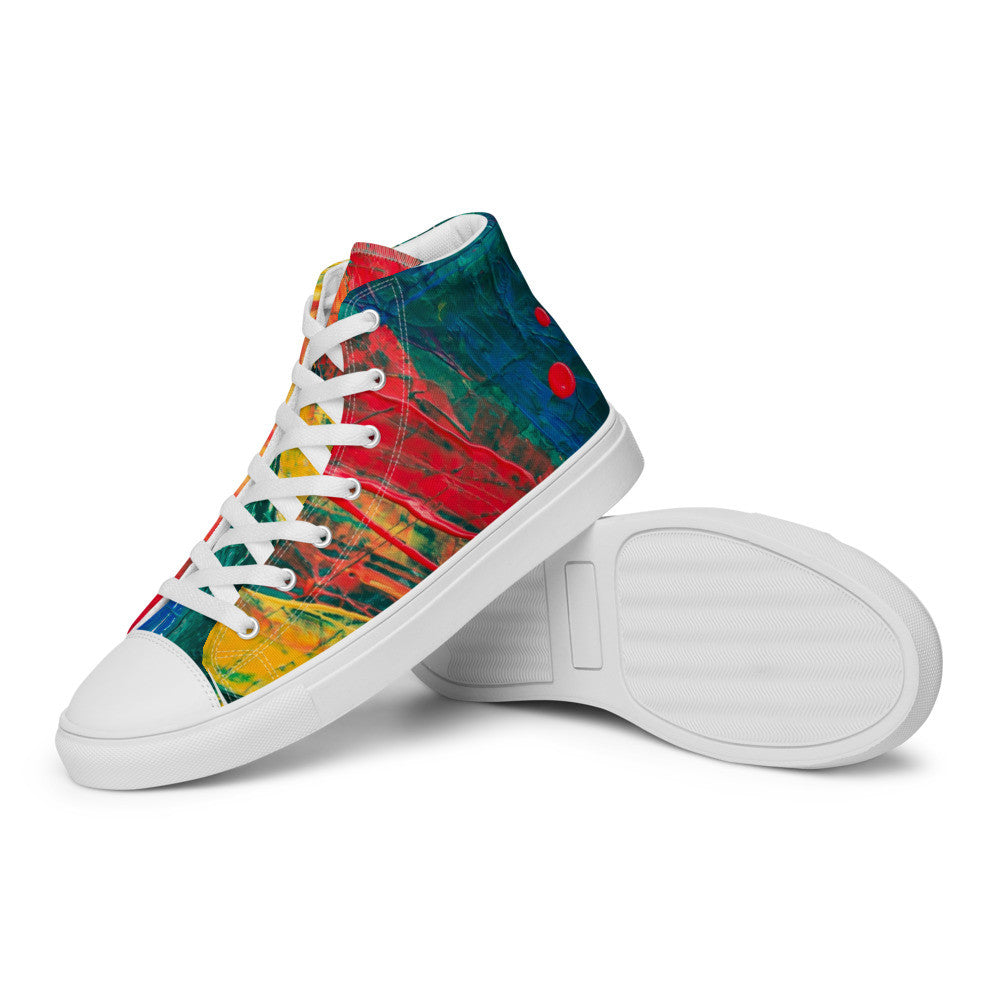 Gianneli Colours Handmade Men’s High Top Canvas Shoes