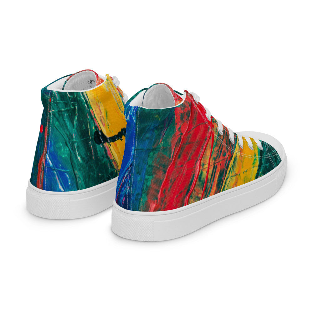Gianneli Colours Handmade Men’s High Top Canvas Shoes