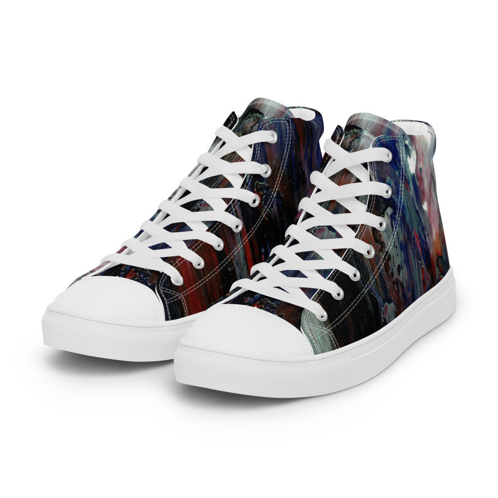 Gianneli Colours Handmade Men’s High Top Canvas Shoes