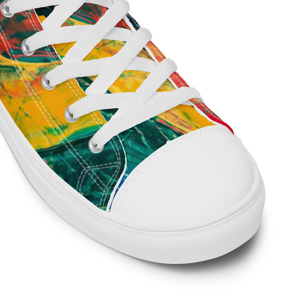 Gianneli Colours Handmade Men’s High Top Canvas Shoes