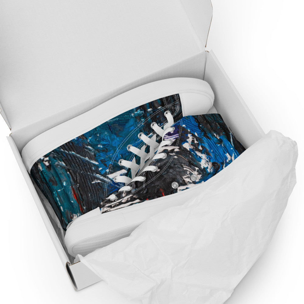 Gianneli Colours Handmade Men’s High Top Canvas Shoes