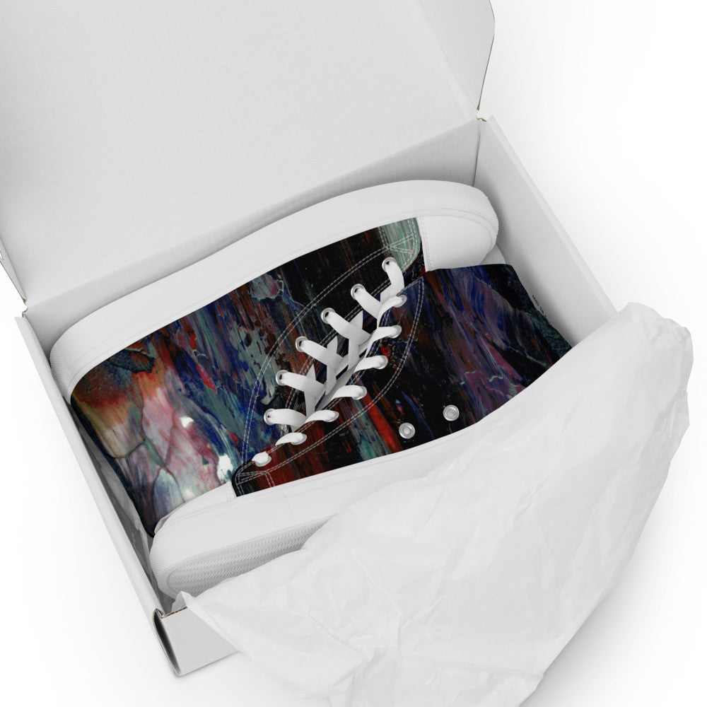 Gianneli Colours Handmade Men’s High Top Canvas Shoes