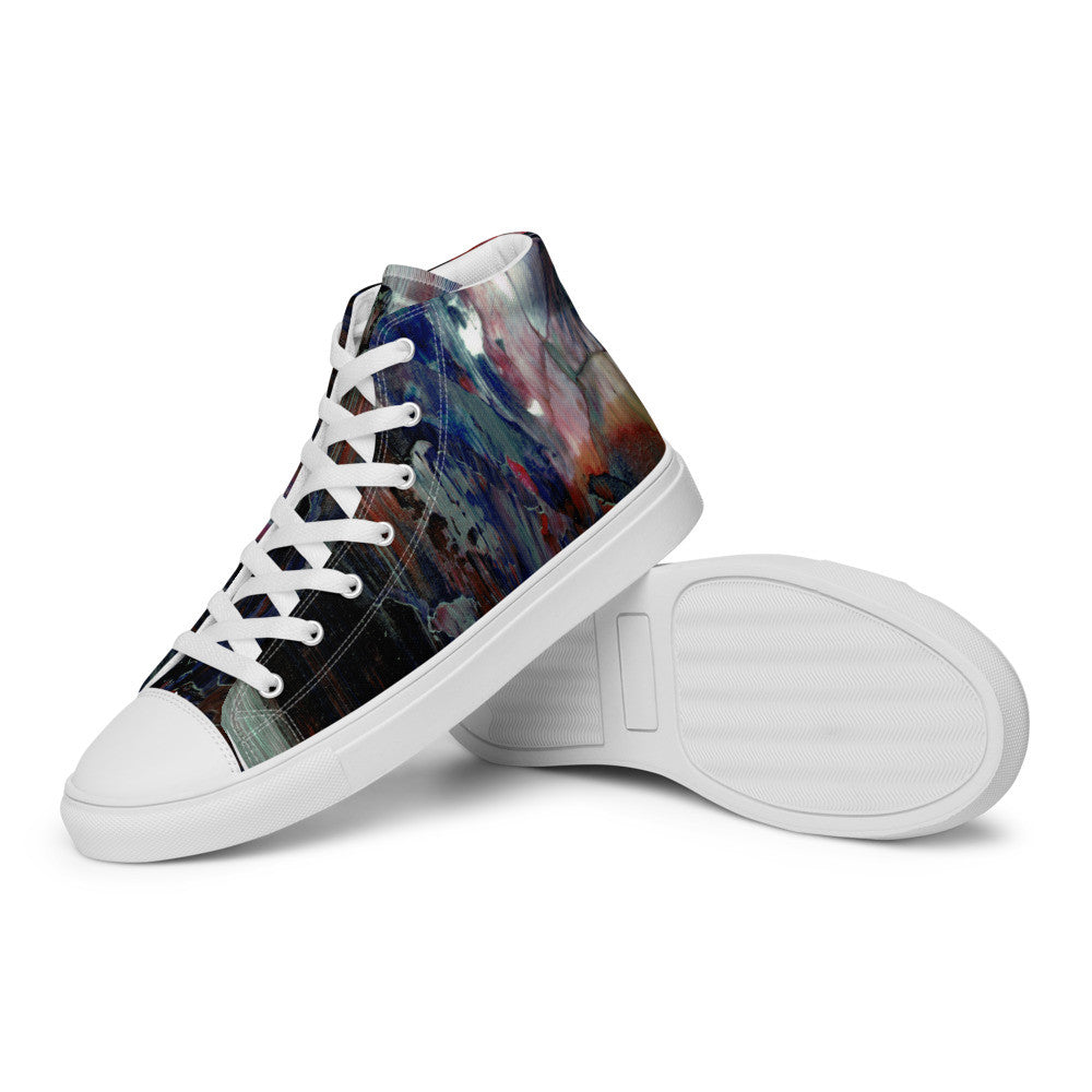 Gianneli Colours Handmade Men’s High Top Canvas Shoes