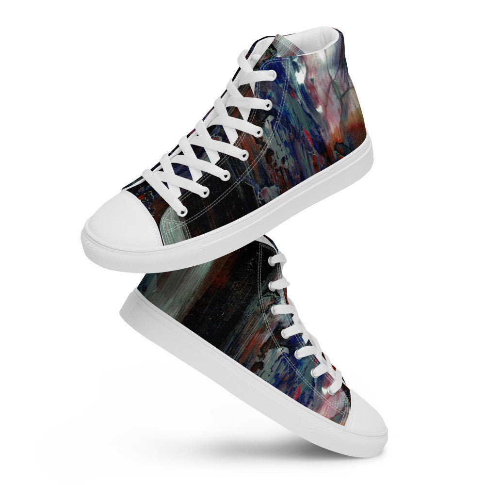 Gianneli Colours Handmade Men’s High Top Canvas Shoes