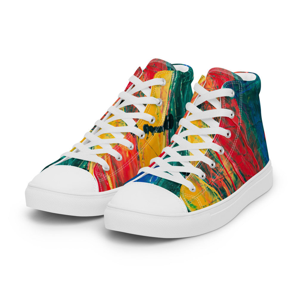 Gianneli Colours Handmade Men’s High Top Canvas Shoes