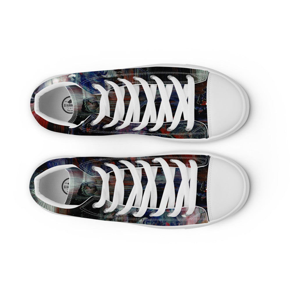 Gianneli Colours Handmade Men’s High Top Canvas Shoes
