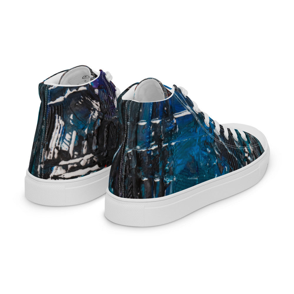 Gianneli Colours Handmade Men’s High Top Canvas Shoes