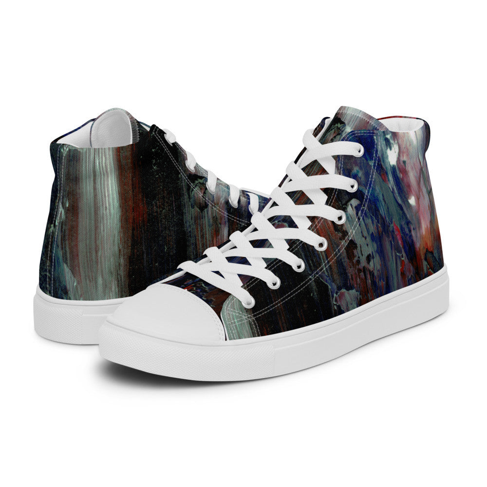 Gianneli Colours Handmade Men’s High Top Canvas Shoes