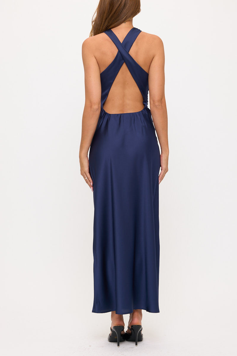 Satin Maxi Dress