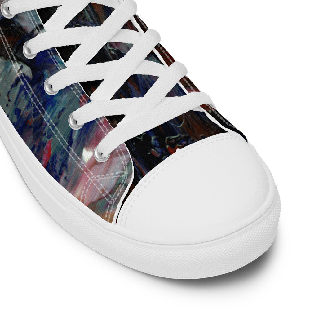 Gianneli Colours Handmade Men’s High Top Canvas Shoes