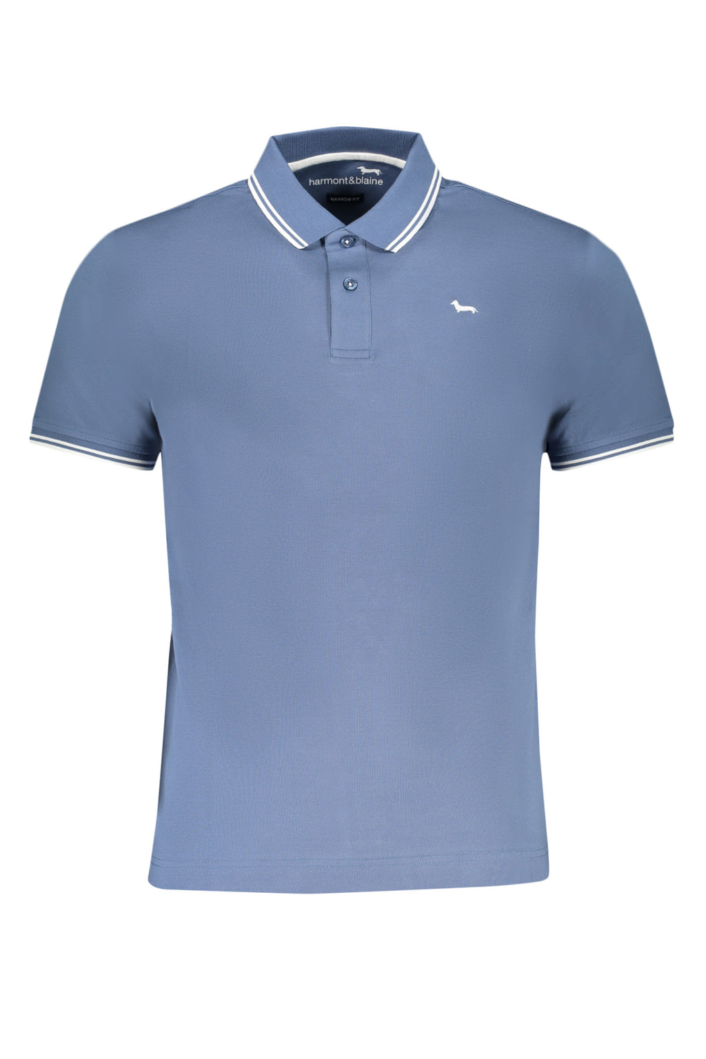 HARMONT & BLAINE MEN'S SHORT SLEEVED POLO SHIRT BLUE