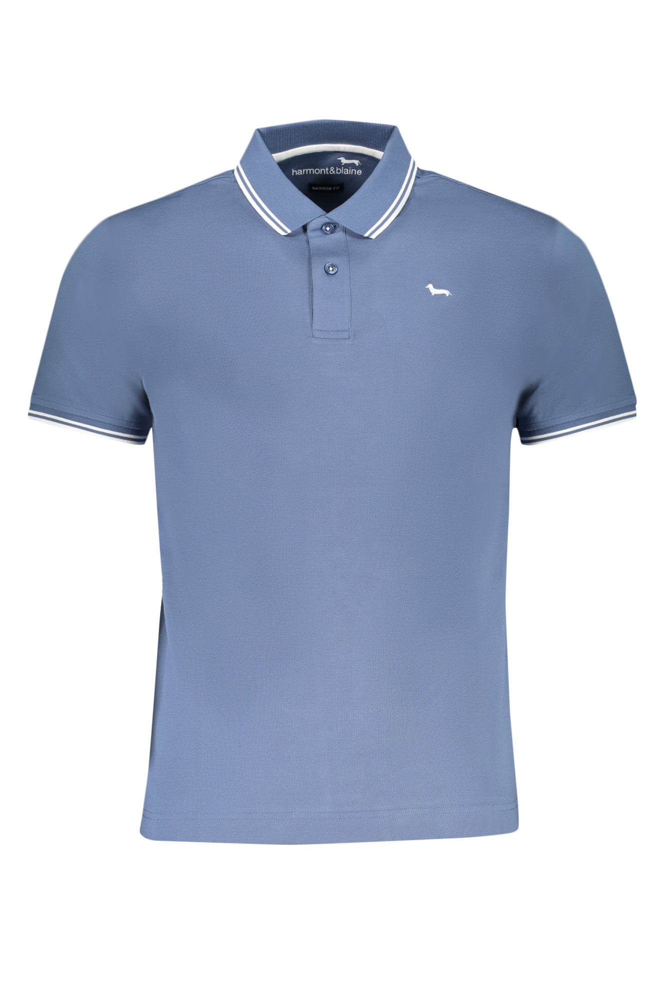 HARMONT & BLAINE MEN'S SHORT SLEEVED POLO SHIRT BLUE