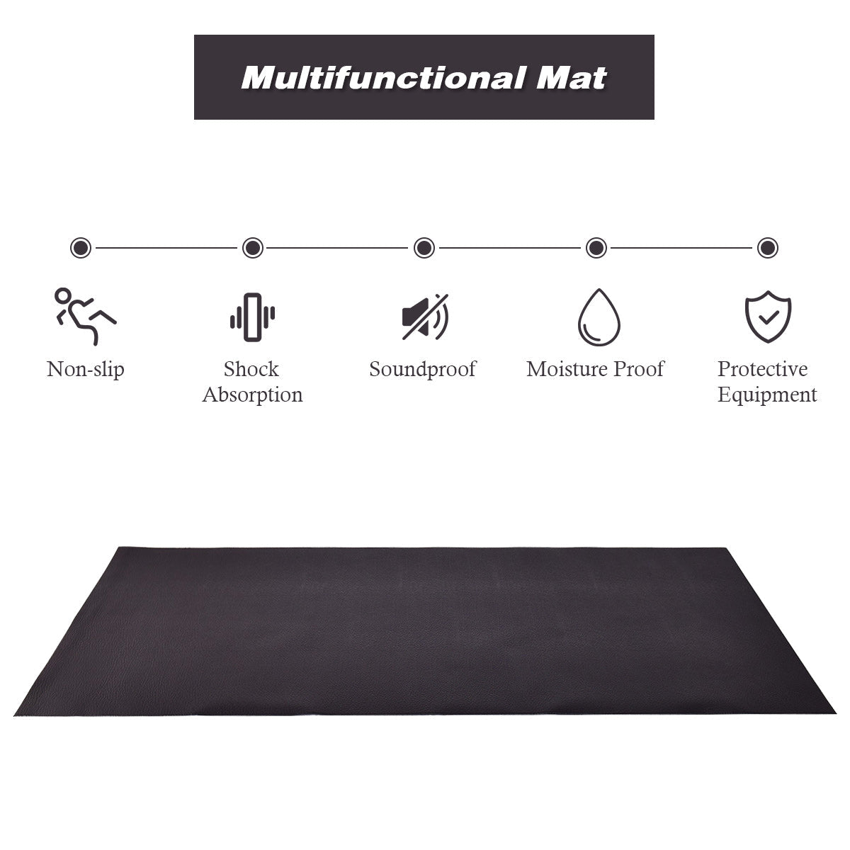 NNECW Floor Protect Exercise Equipment Mat for Home