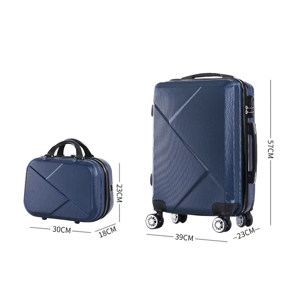 NNEIDS Slimbridge 2pcs 20"Travel Luggage Set Novy