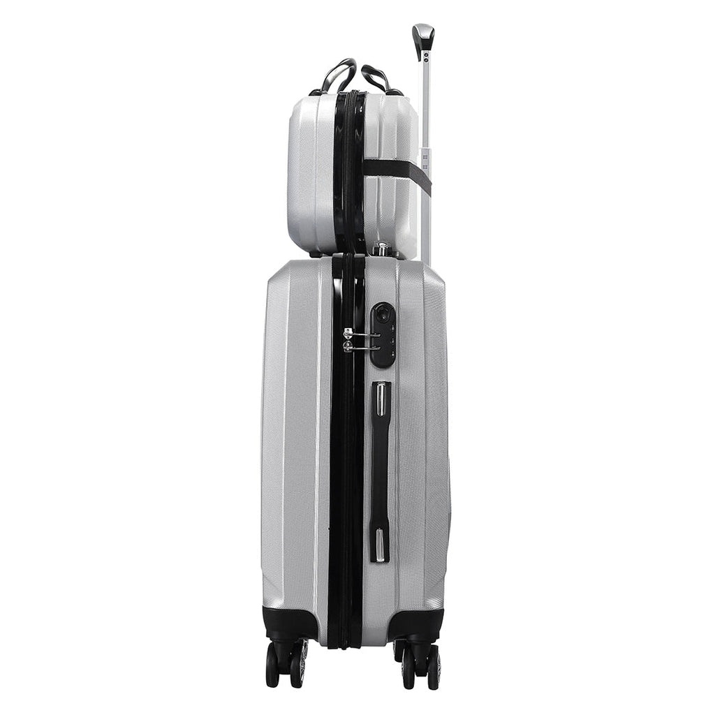 NNEIDS Slimbridge 2pcs 20"Travel Luggage Set Grey