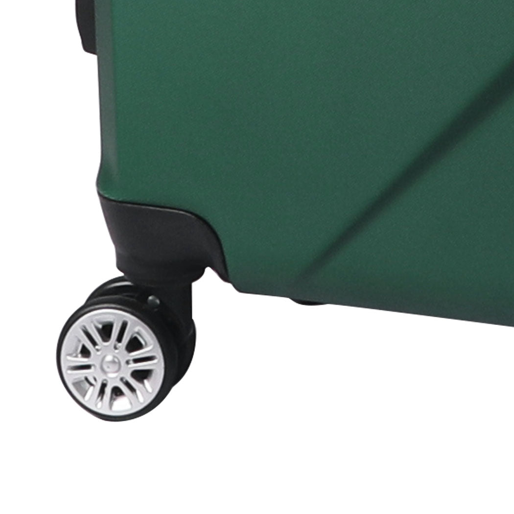 NNEIDS Slimbridge 2pcs 20"Travel Luggage Set Green