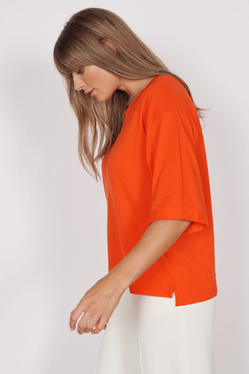 Gabi Red Classic Oversized T-Shirt