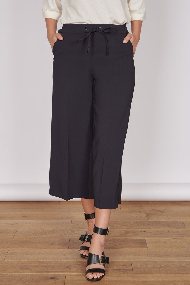 Grace Black Wide Leg Culottes