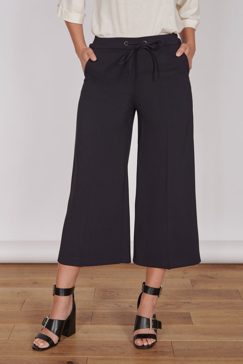 Grace Black Wide Leg Culottes
