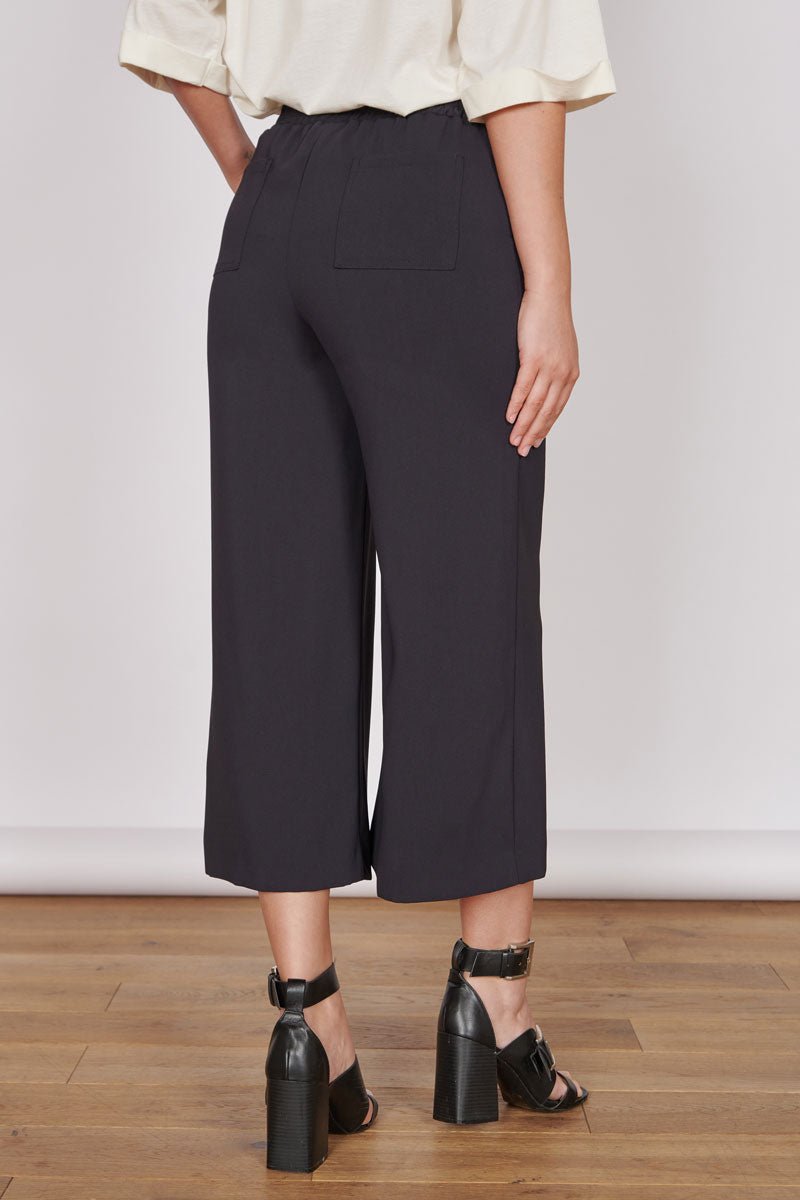 Grace Black Wide Leg Culottes