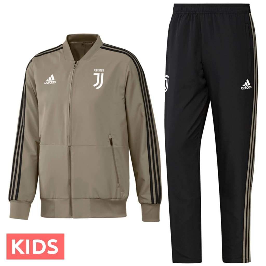 Kids - Juventus Presentation Soccer Tracksuit 2018/19 - Adidas
