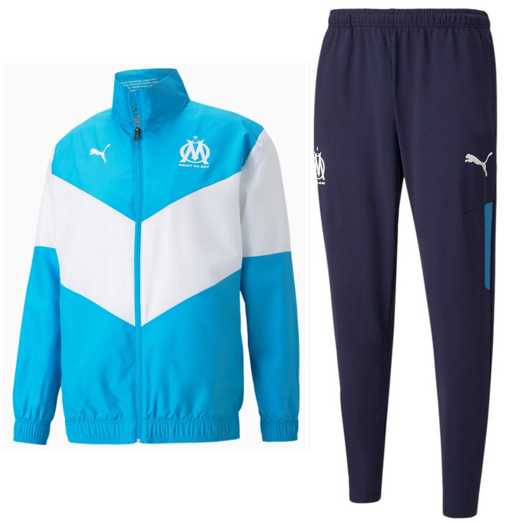 Olympique Marseille presentation Soccer tracksuit 2021/22 - Puma