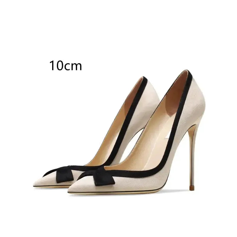 Perfect Leather Stiletto High Heels