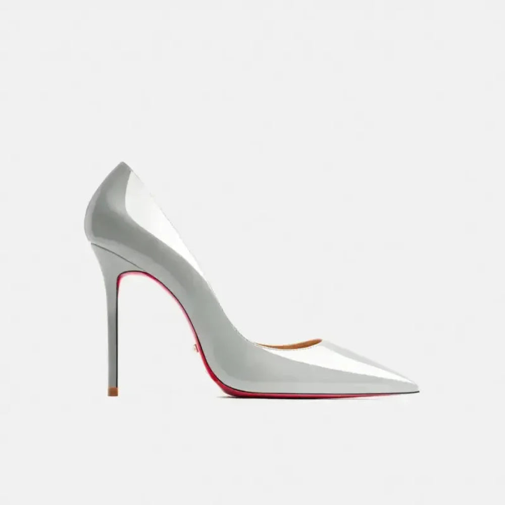Real Leather Classic Pumps Red Bottom Pointed Toe High Heels
