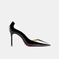 Real Leather Classic Pumps Red Bottom Pointed Toe High Heels