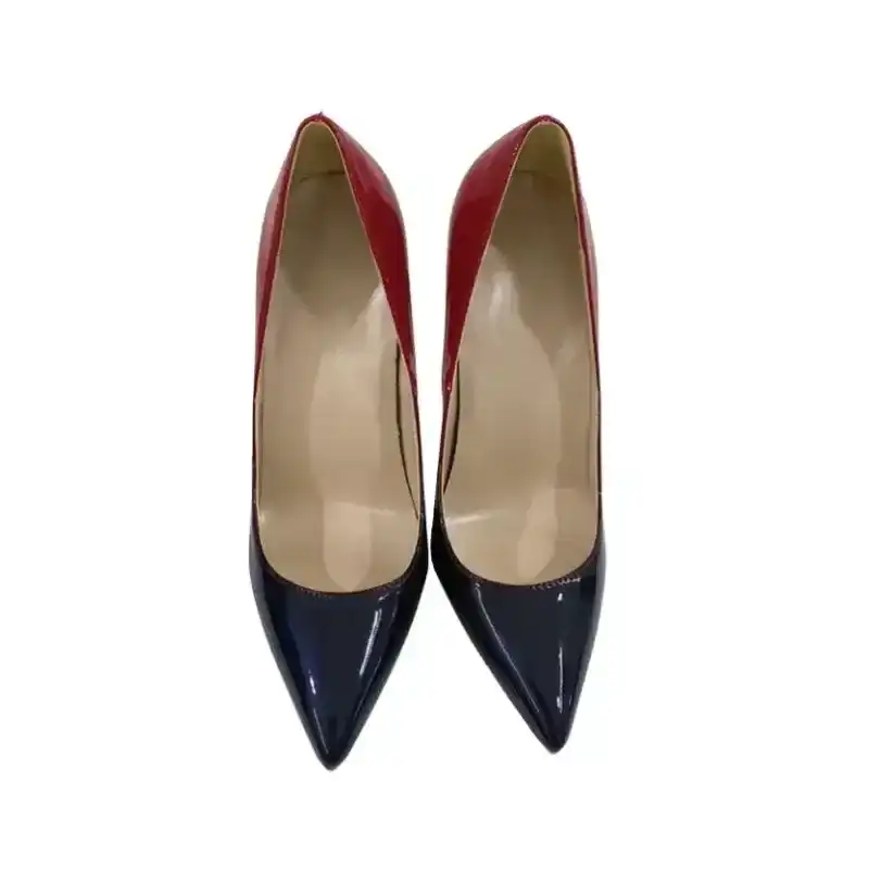 Red-Black Gradient High Heels Stilettos