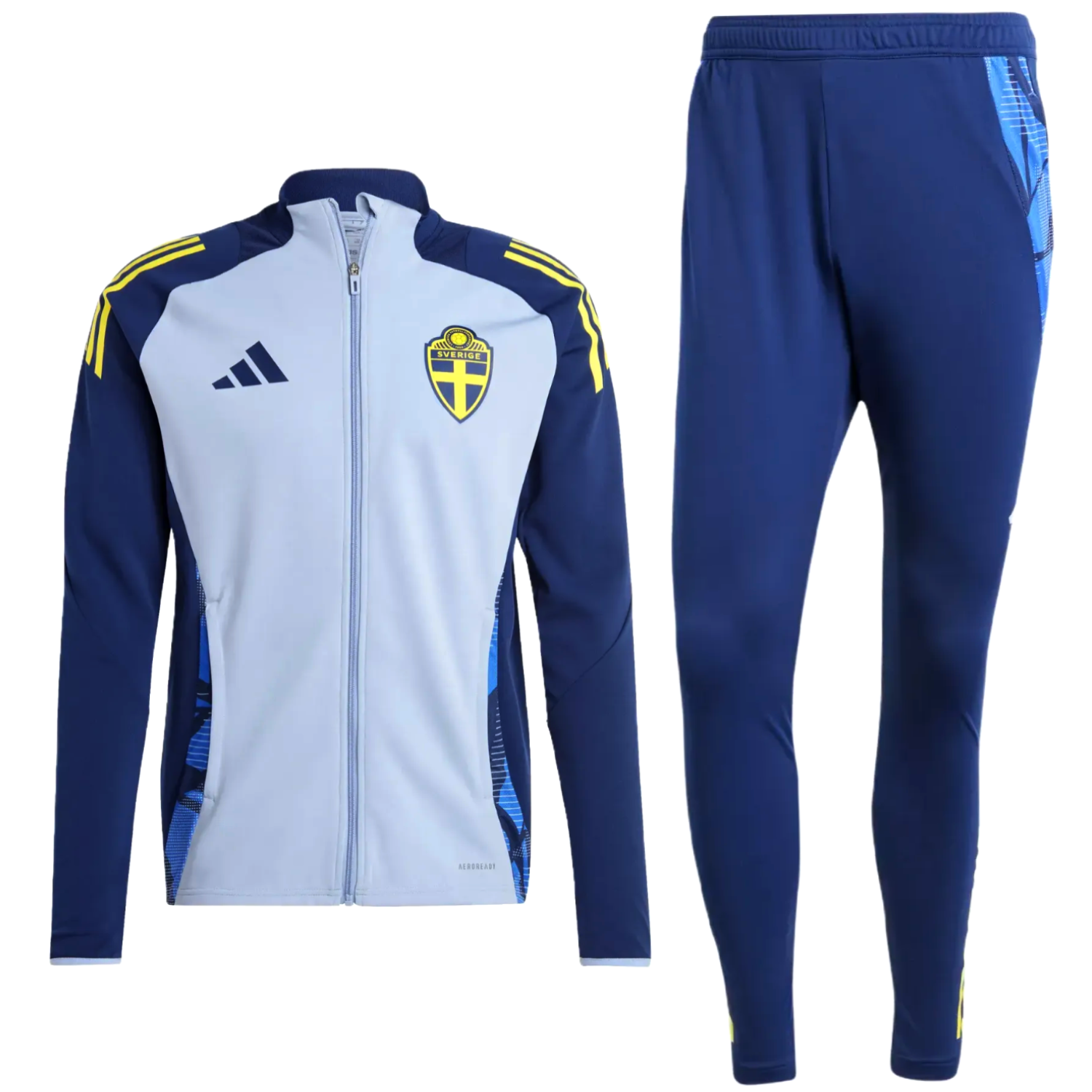 Sweden training bench soccer tracksuit 2024/25 - Adidas