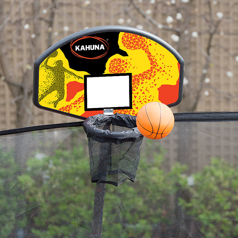 NNEDPE Trampoline 10ft with  Basket ball set - Pink
