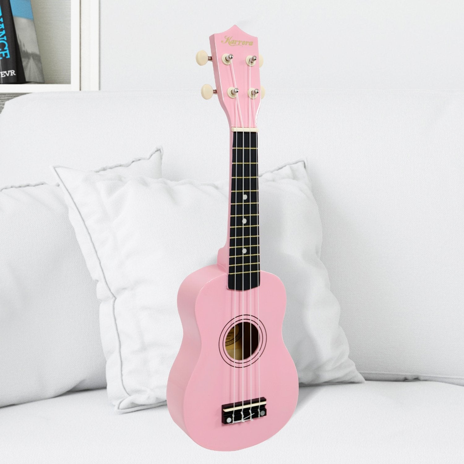 NNEDPE 21in Ukulele Guitar- Pink