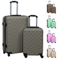 vidaXL Suitcase Set Travel Luggage Suitcase Bag Hardcase Trolley 2 Pcs ABS