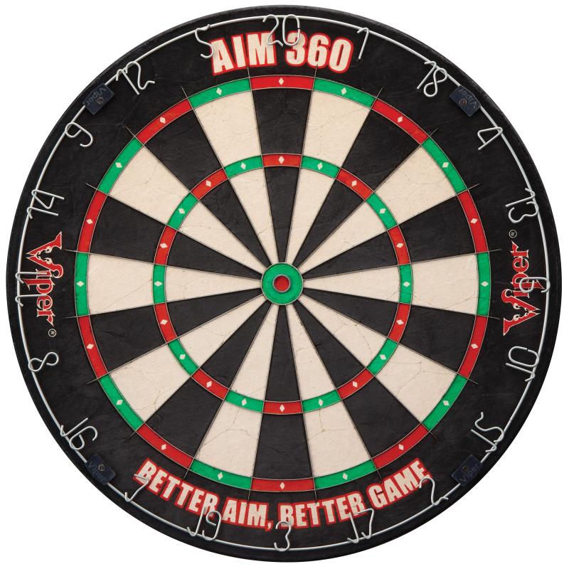 Viper Vault Deluxe Dartboard Cabinet with Built-In Pro Score, AIM 360 Dartboard, Laser Throw Line, and Shadow Buster Light